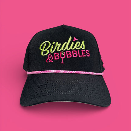 Birdies & Bubbles women's golf hat stylish performance golf hat for women