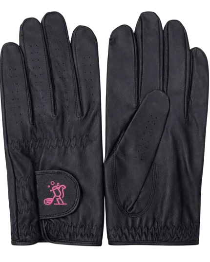 Birdies and Bubbles Performance Golf Gloves Black