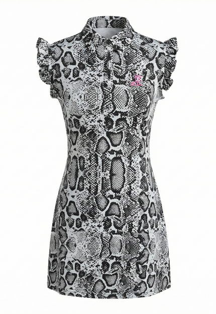 Scaled to Win Women's Snake Print Golf Dress | Sleeveless Performance Golf Dress