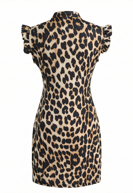 Leopard Luxe Women's Leopard Print Golf Dress | Sleeveless Performance Golf Dress