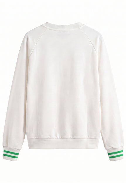 Golf, But Make It Cute Crewneck | Women’s Golf Sweatshirt White/Green | Birdies & Bubbles