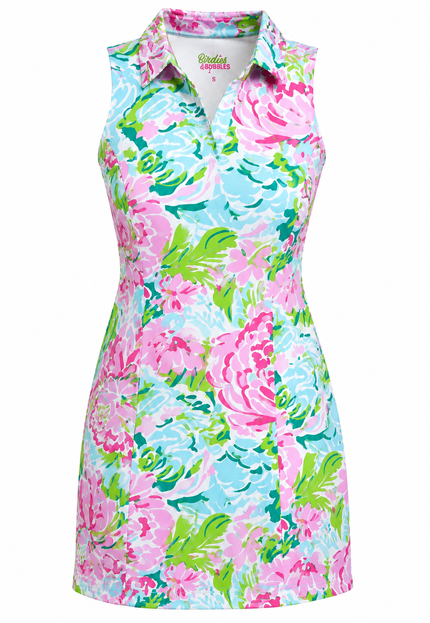 Birdies in Bloom Women’s Golf Dress | Sleeveless Performance Golf Dress