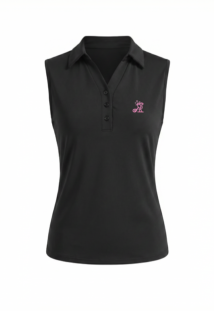 Bubbly Birdie Sleeveless Polo | Women’s Stylish Golf Top | Birdies &amp; Bubbles