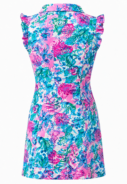 Petals & Putts Women's Golf Dress | Sleeveless Floral Golf Dress – Birdies & Bubbles