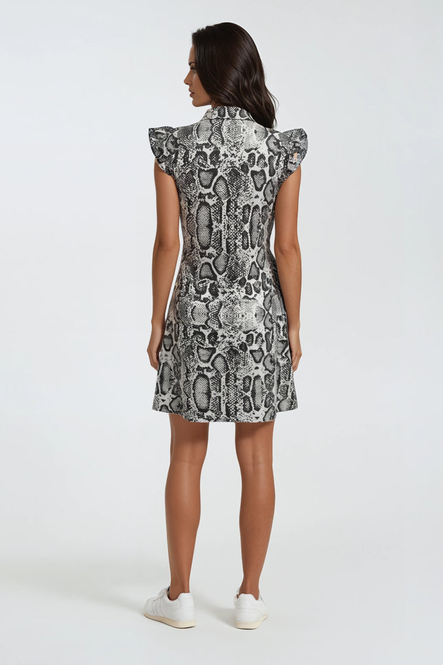 Scaled to Win Women's Snake Print Golf Dress | Sleeveless Performance Golf Dress