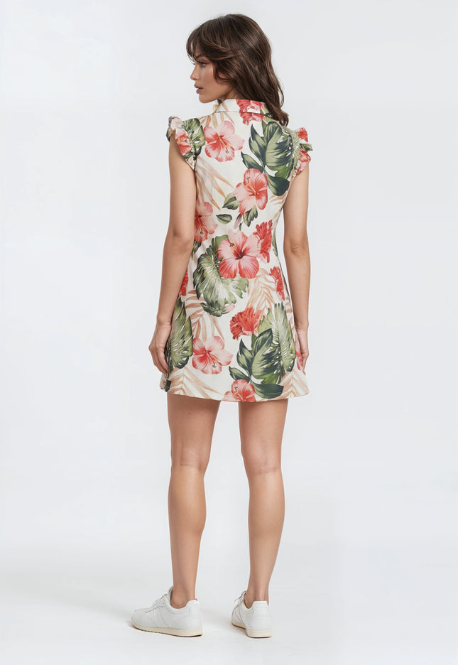 Birdie Blossom Women's Floral Golf Dress | Sleeveless Performance Golf Dress