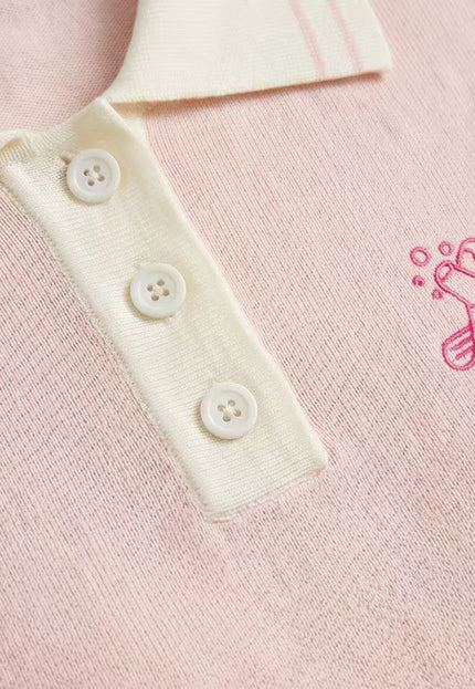 The Fairway Knit Polo | Women’s Luxury Golf Sweater Polo – Birdies & Bubbles