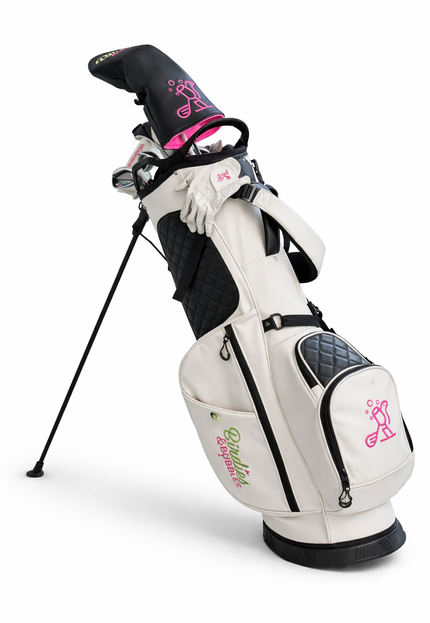 Champagne Caddie Women's Golf Stand Bag | Premium Lightweight Golf Bag White
