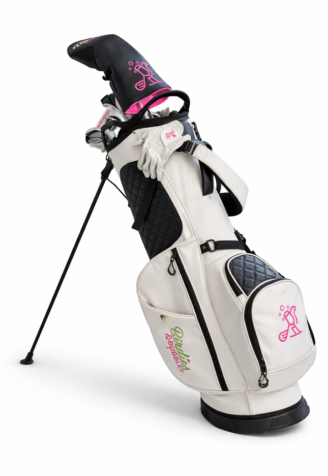 Champagne Caddie Women's Golf Stand Bag | Premium Lightweight Golf Bag White