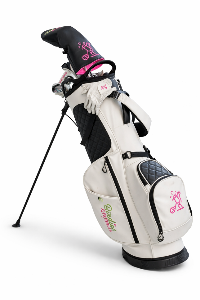 Champagne Caddie Women's Golf Stand Bag | Premium Lightweight Golf Bag White