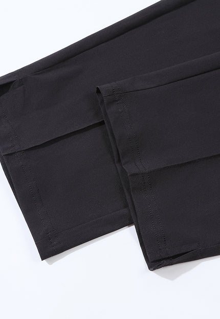 Birdies & Bubbles Tee Time Trouser | Women's Performance Golf Pants – Black