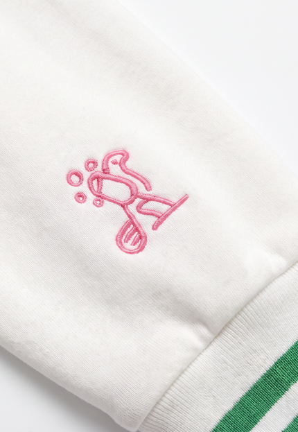 Golf, But Make It Cute Crewneck | Women’s Golf Sweatshirt White/Green | Birdies & Bubbles