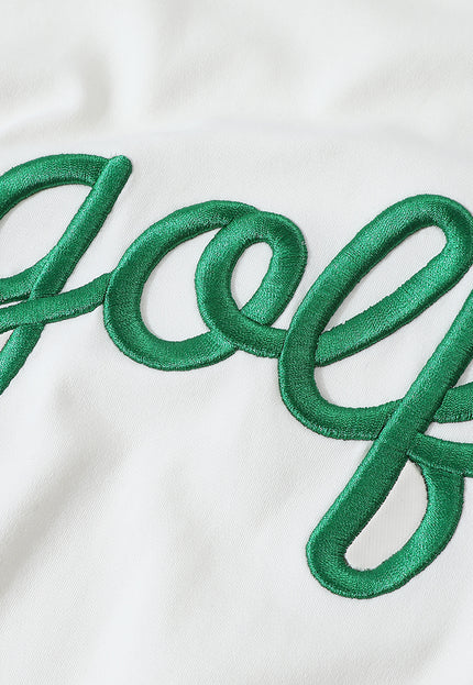 Golf, But Make It Cute Crewneck | Women’s Golf Sweatshirt White/Green | Birdies & Bubbles