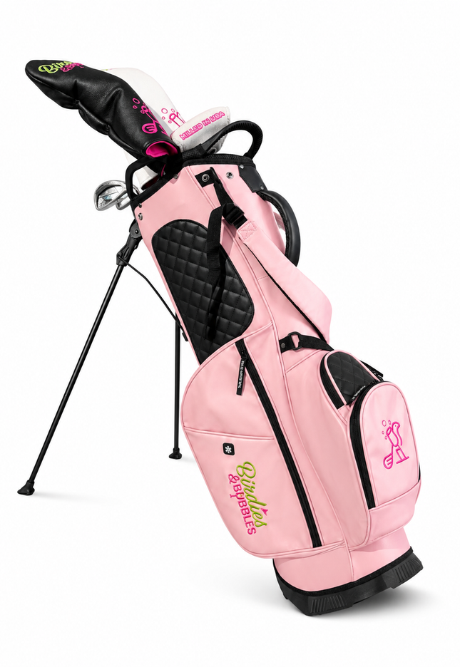 Champagne Caddie Women's Golf Stand Bag | Premium Lightweight Golf Bag Pink