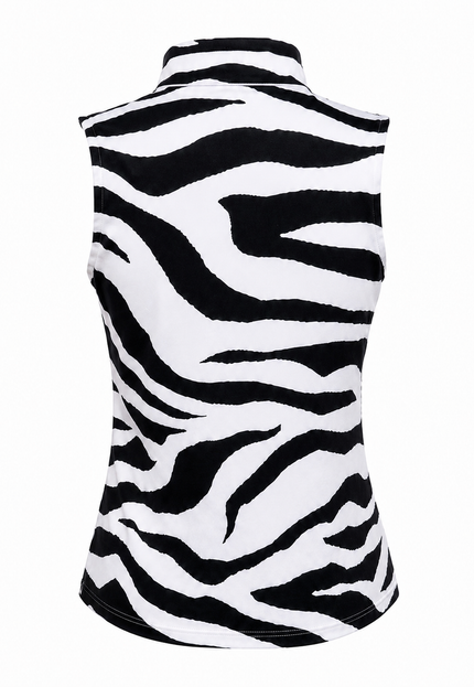 Par for the Wild Sleeveless Polo | Women’s Stylish Golf Top | Birdies & Bubbles