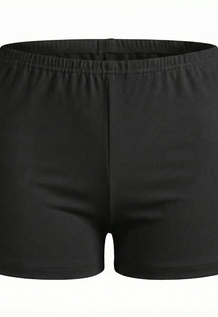 Black shorts on a white background
