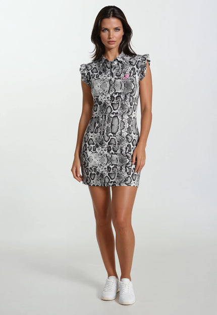 Scaled to Win women's snake print golf dress by Birdies & Bubbles